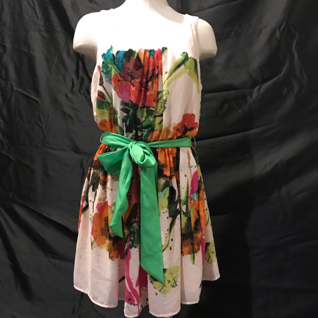 Spring Dress Vibrant Colors Size M